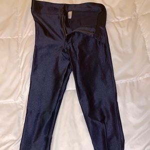 American Apparel blue satin pants